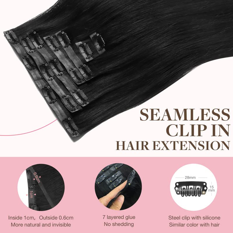 Natural Black Clip-In Hair Extensions