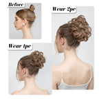 Light Silver Grey Hair Buns (2 Pieces)
