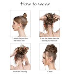 Light Silver Grey Hair Buns (2 Pieces)