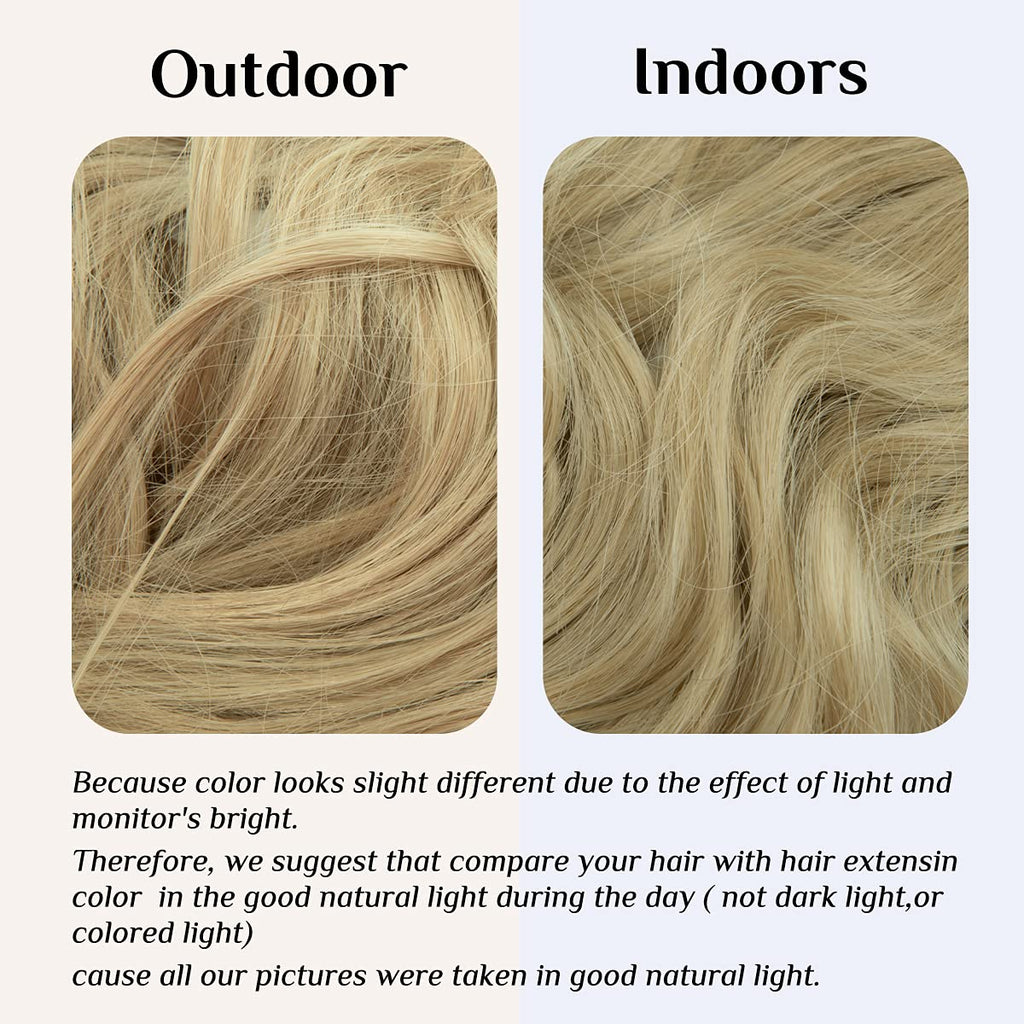 Pale Ash Blonde Halo Hair Extensions
