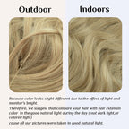 Pale Ash Blonde Halo Hair Extensions