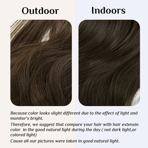 Ash Medium Brown Halo Hair Extensions